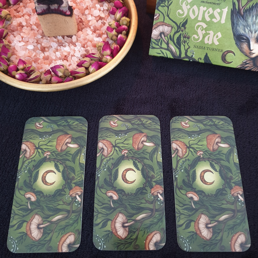 Forest Fae Messages Inspiration Cards. Oracle Deck. Boundless and Free.