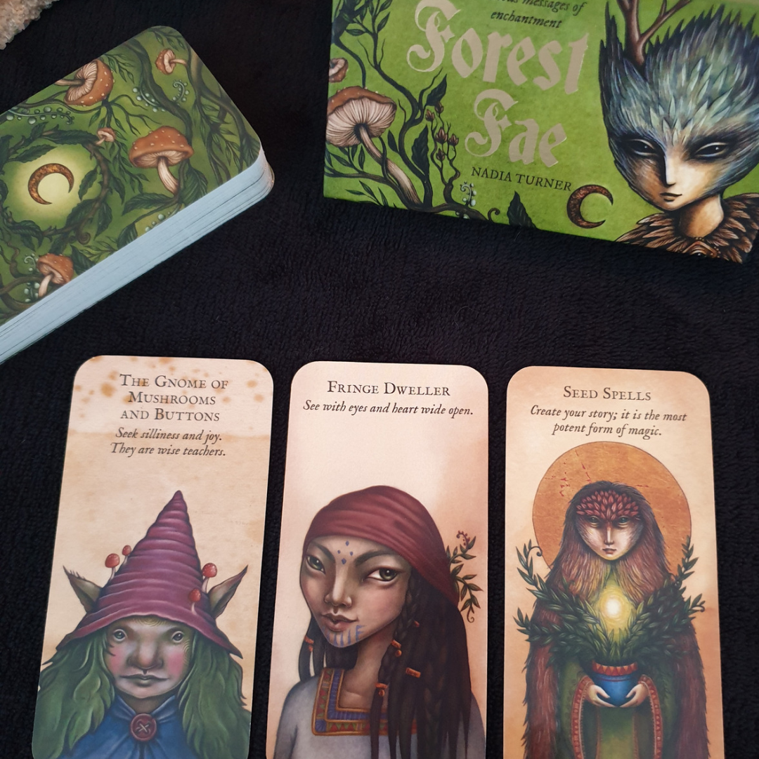 Forest Fae Messages Inspiration Cards. Oracle Deck. Boundless and Free.