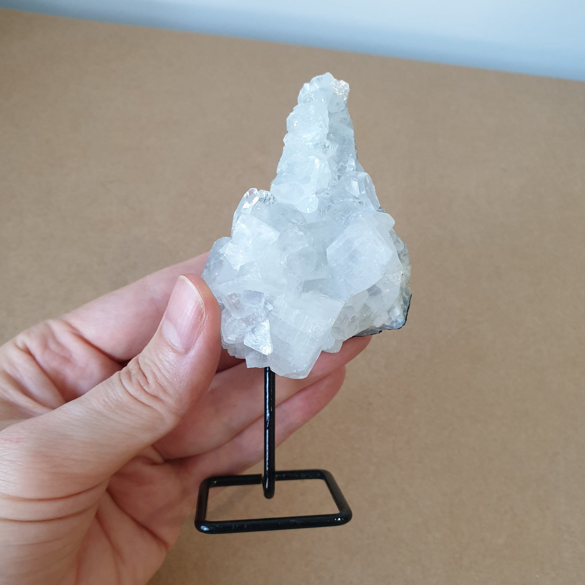 Small Apophyllite Crystal Cluster on Stand. Boundless and Free Spiritual Gift Store Australia