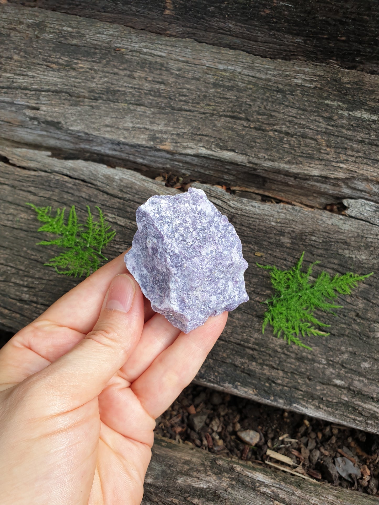 Rough Lepidolite Gemstone to Soothe Anxiety & Stress | 175g