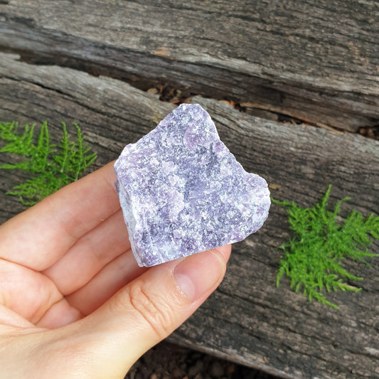 Rough Lepidolite Gemstone to Soothe Anxiety & Stress | 115g